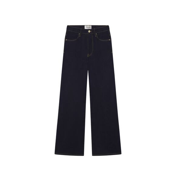 Frame Le Slim Blue Cotton Palazzo Denim Jean Size 27 - Picture 1 of 5